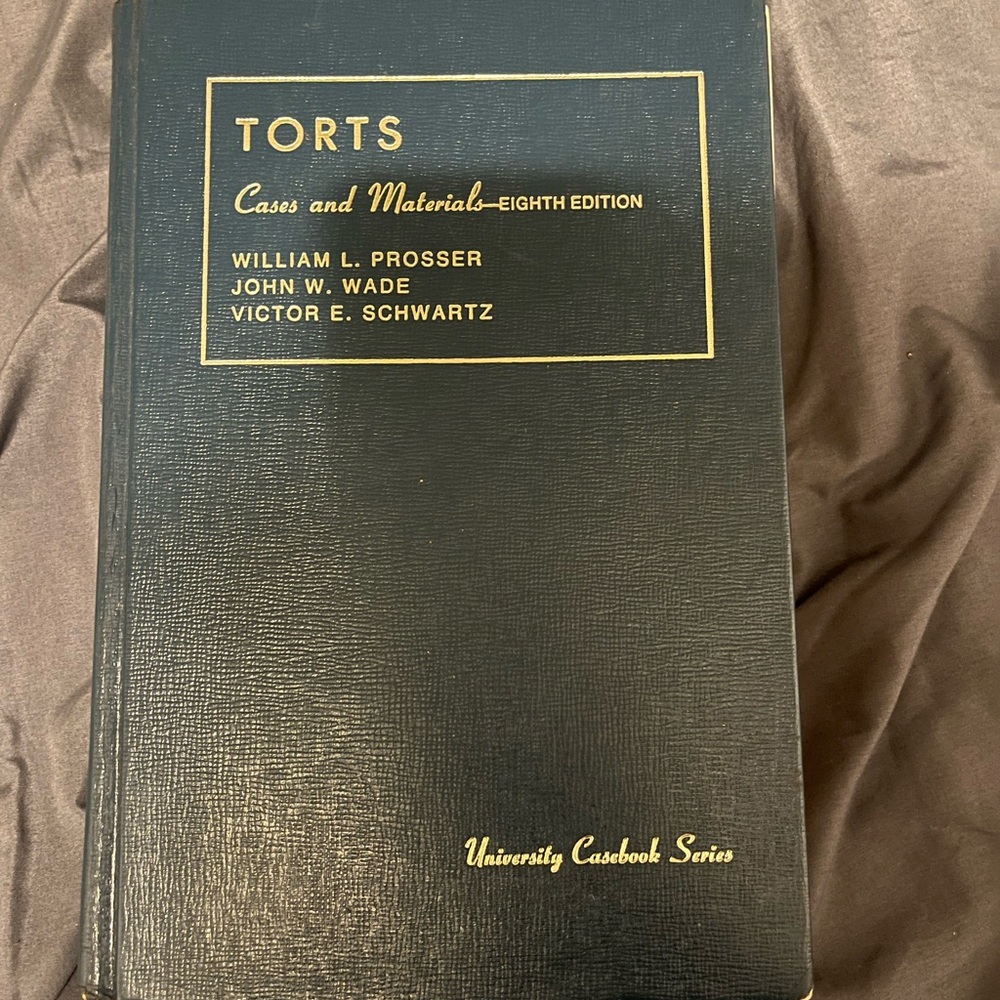 Book, torts, 8th edition